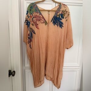 O'Neill Peach Floral Tunic Cover Up